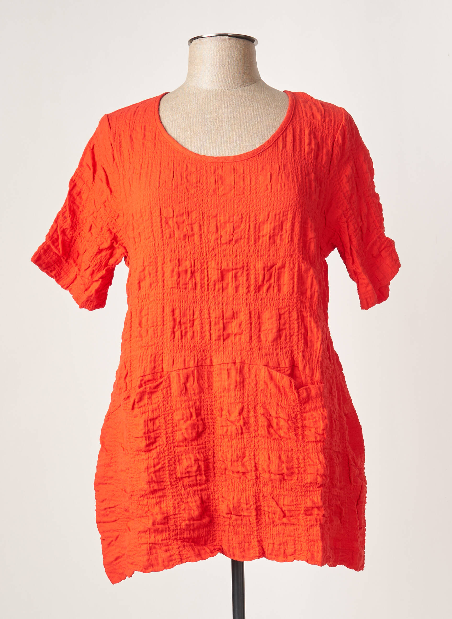 G Oze Tuniquemanchecourte Femme couleur orange