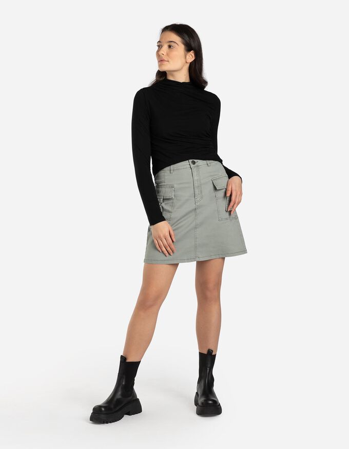Langarmshirt - Mockneck
