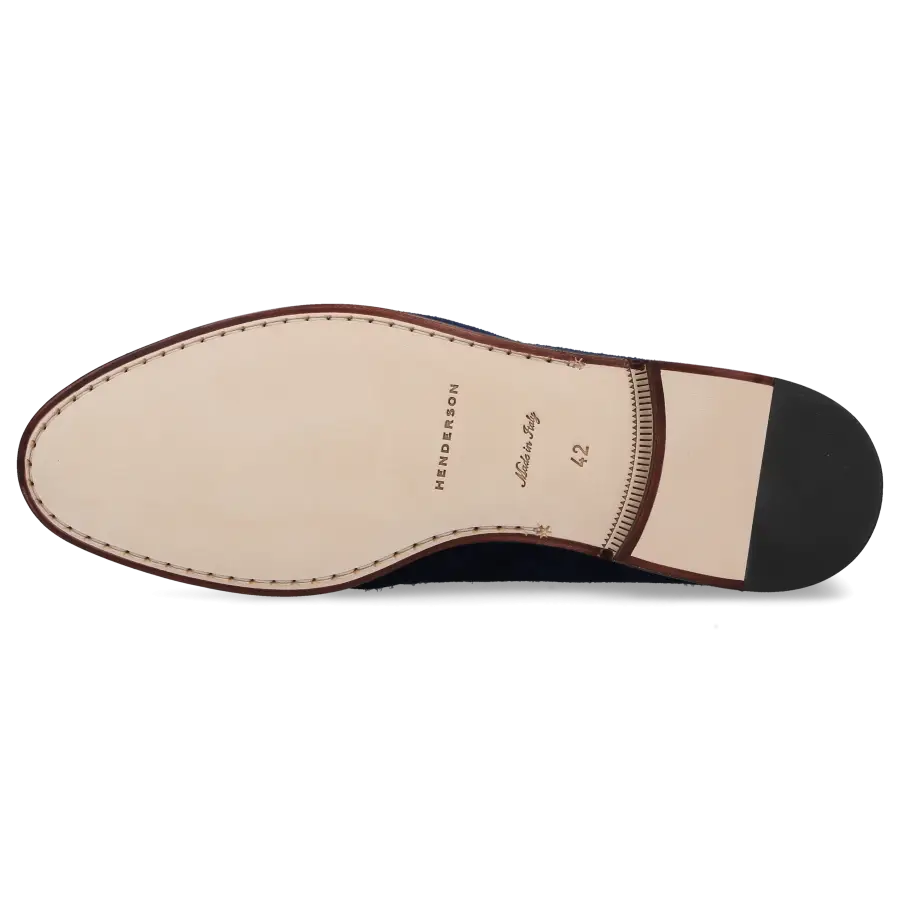 Henderson - Loafer 74400 Veloursleder - blau