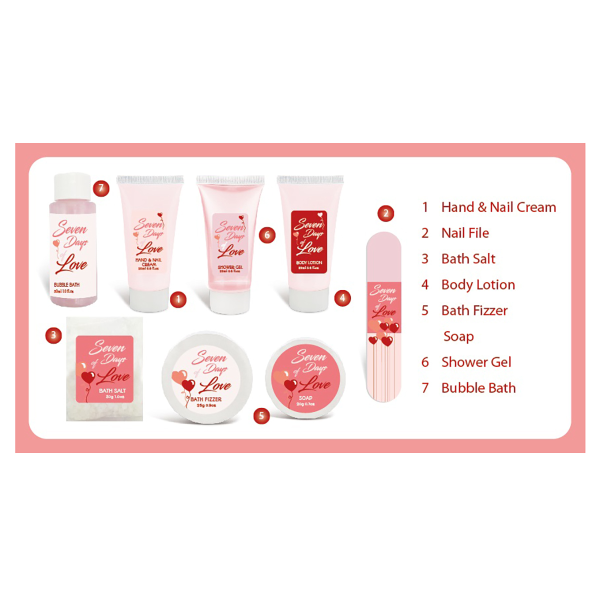 accentra Geschenkset 7 DAYS OF LOVE