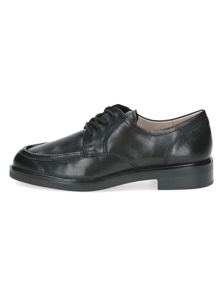 Caprice Leder-Schnürschuhe in Schwarz günstig kaufen