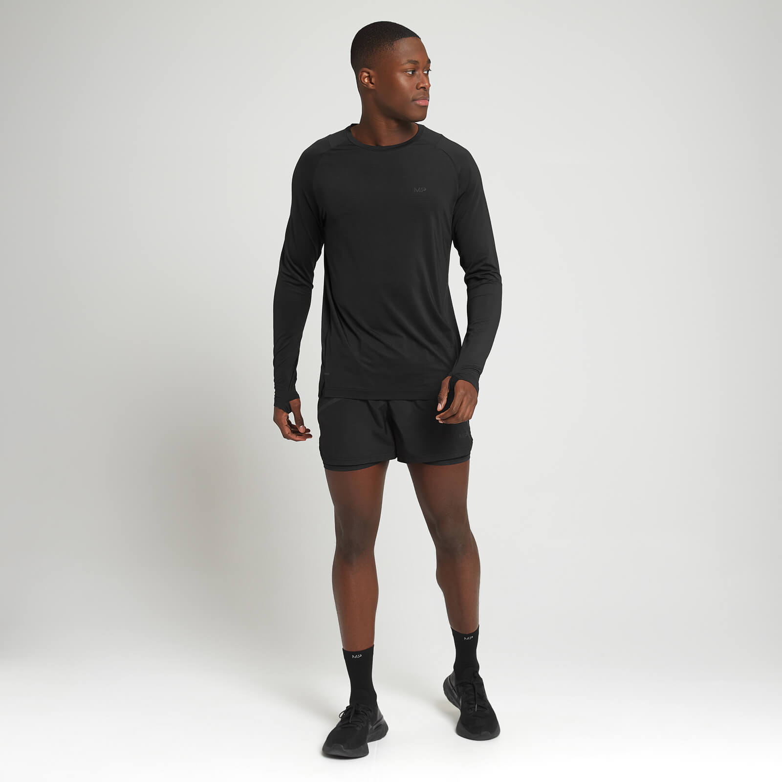 T-shirt à manches longues MP Velocity Ultra pour hommes – Noir