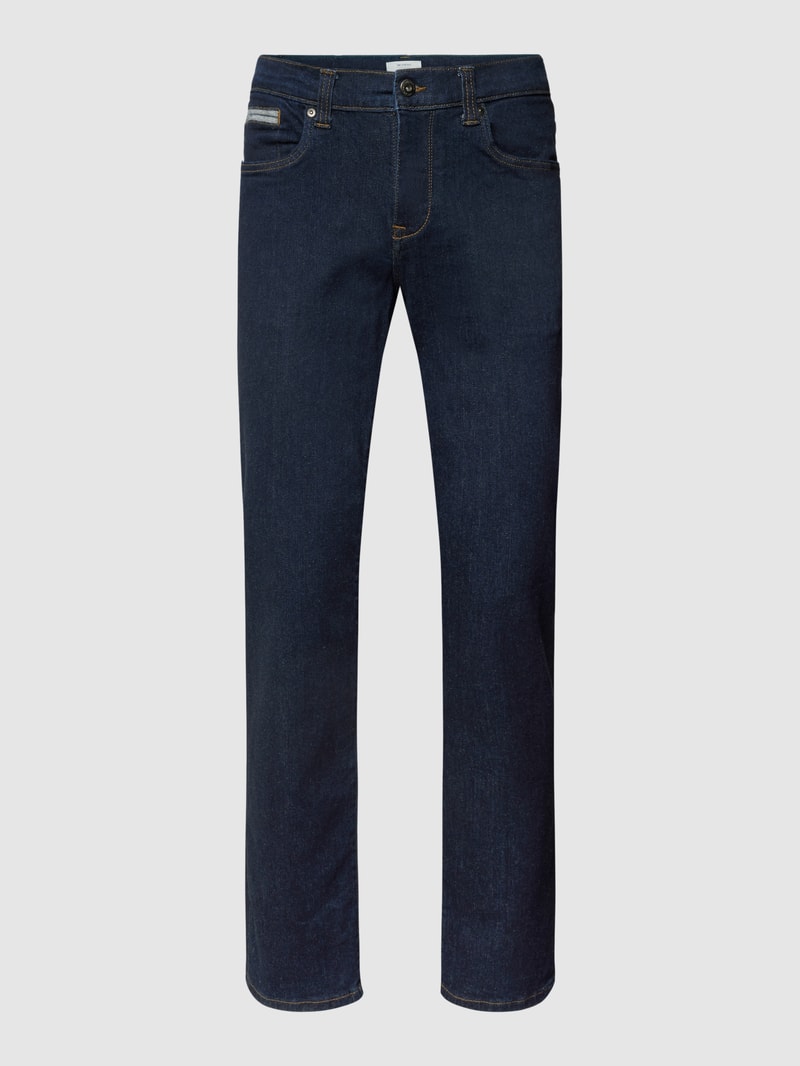 Regular Fit Jeans im 5-Pocket-Design in marineblau