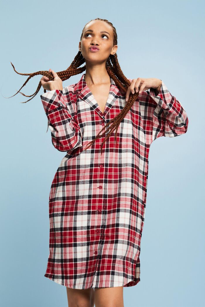 Karo-Nachthemd aus Flanell