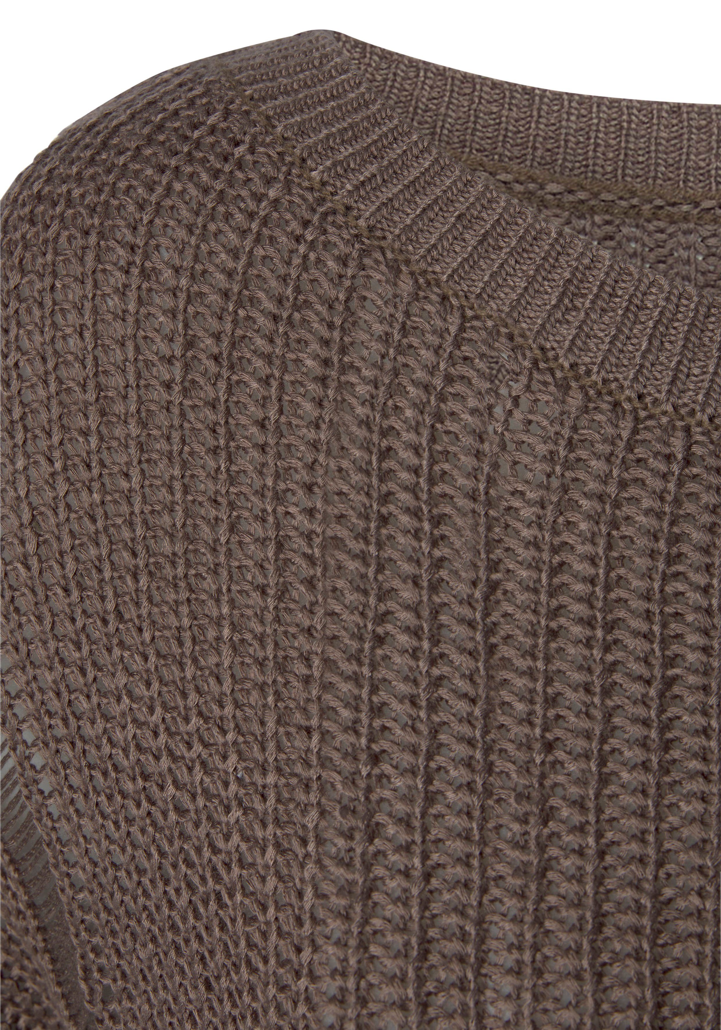 LASCANA Strickpullover mit überschnittenen Schultern