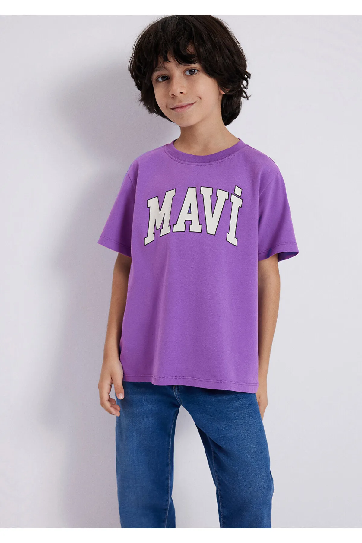 Mavi  Lila T-Shirt mit Logo-Aufdruck Regular Fit / Regular Fit6610030-70606
