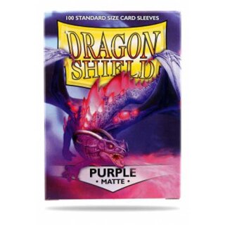 Schutzhüllen Dragon Shield Matte: Purple 66x92mm (100 Stück)