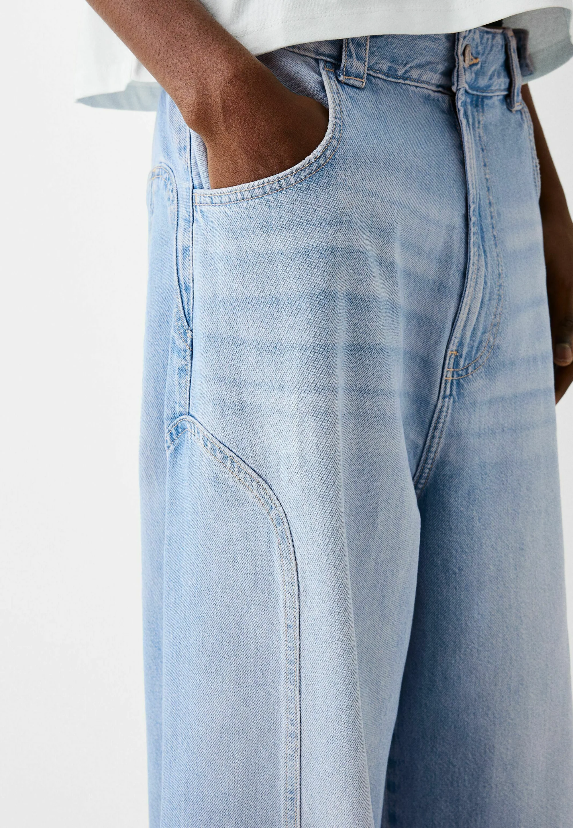 Bershka BAGGY BALLOON - Vaqueros holgados