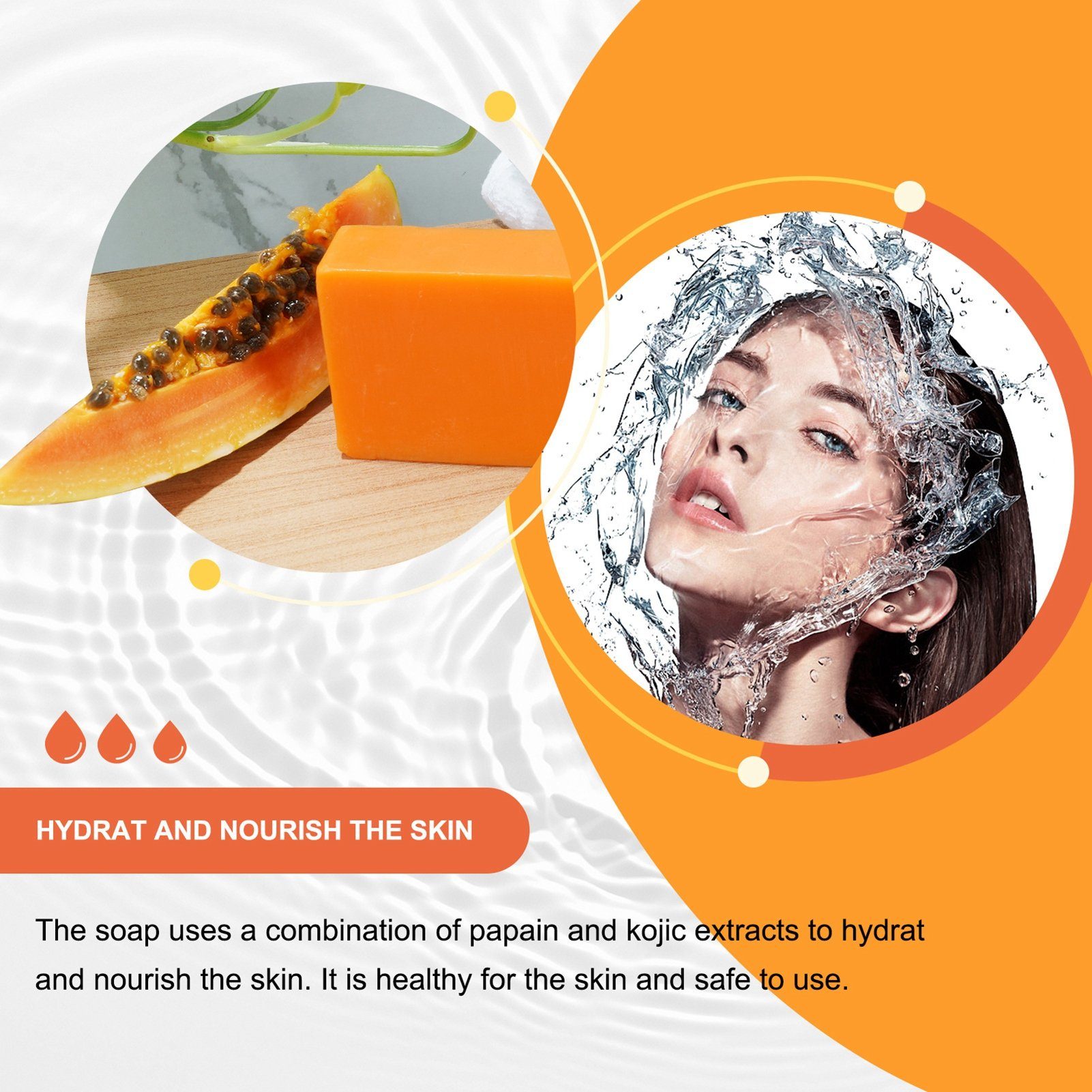 XDeer Seifen-Set Skin Lightening Kojie San Skin Lightening (2 Seifen : 2x65g), Hautaufhellende Seife mit Kojisäure von Kojic Acid Soap