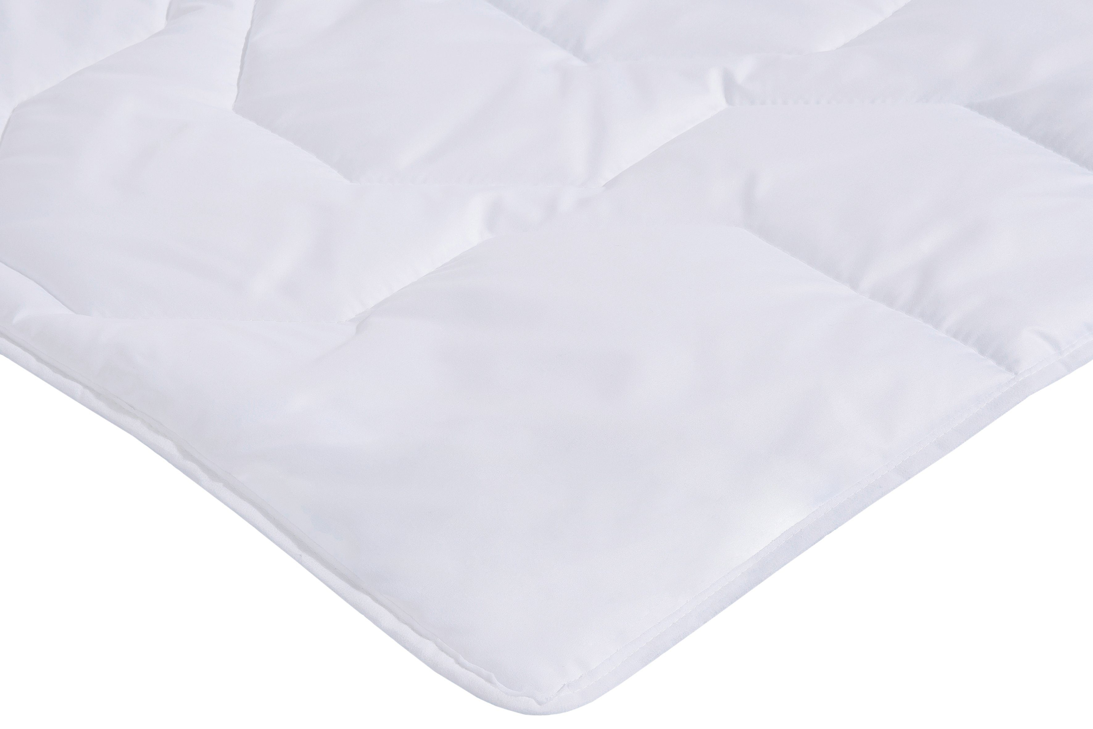 Kunstfaserbettdecke, Bettdecken-Set Rügen, 135x200 oder 155x220 cm, Sommer oder Winter, Beco, Füllung: Polyester, Bezug: Microfaser