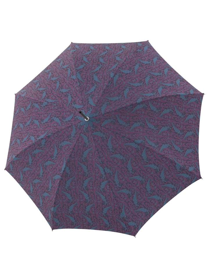 doppler Manufaktur Cottage Elegance Stockschirm 91 cm in blau gemustert günstig kaufen onesize