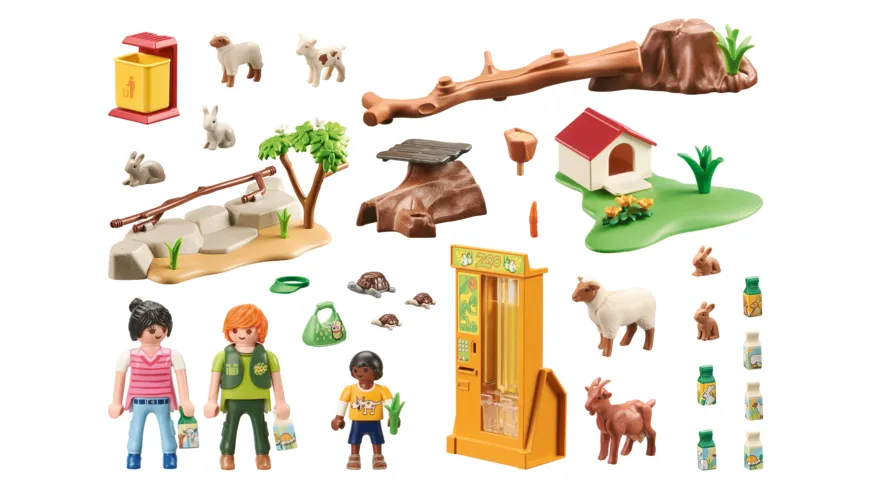 PLAYMOBIL 71191 - Family Fun - Erlebnis-Streichelzoo