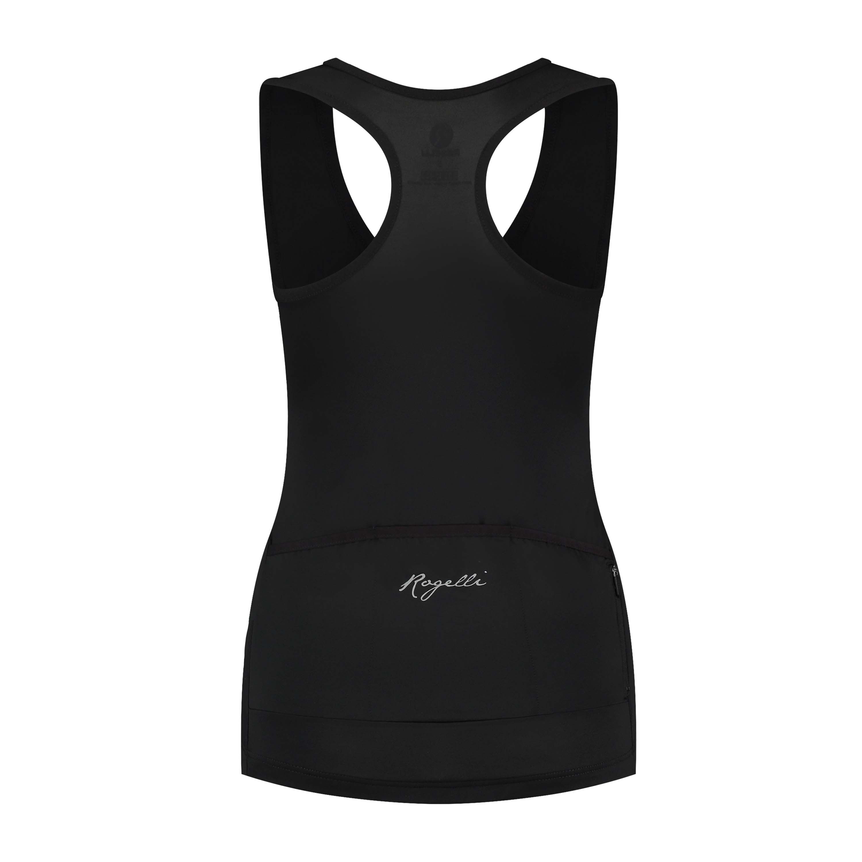 Rogelli Abbey Schwarz Damen Radtrikot Ärmellos