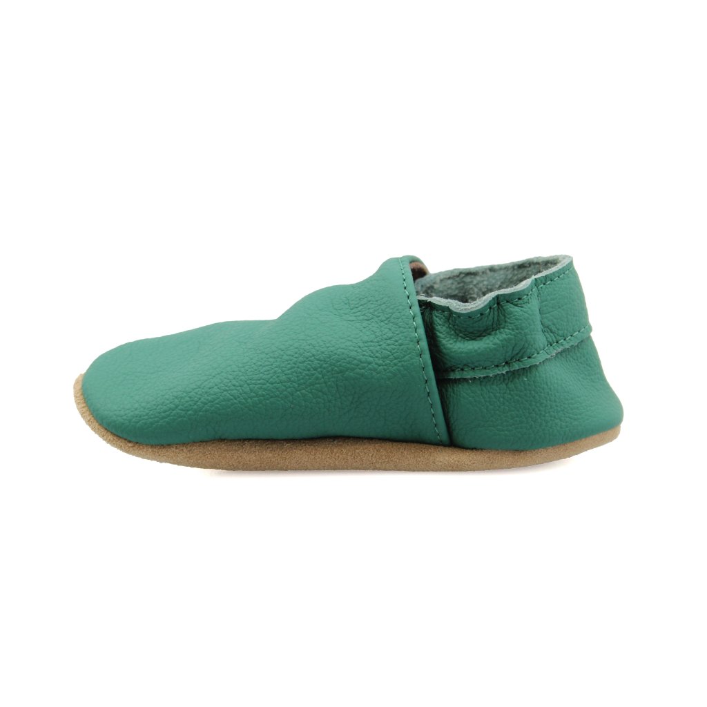 baBice Dark Green grüne Krabbelschuhe
