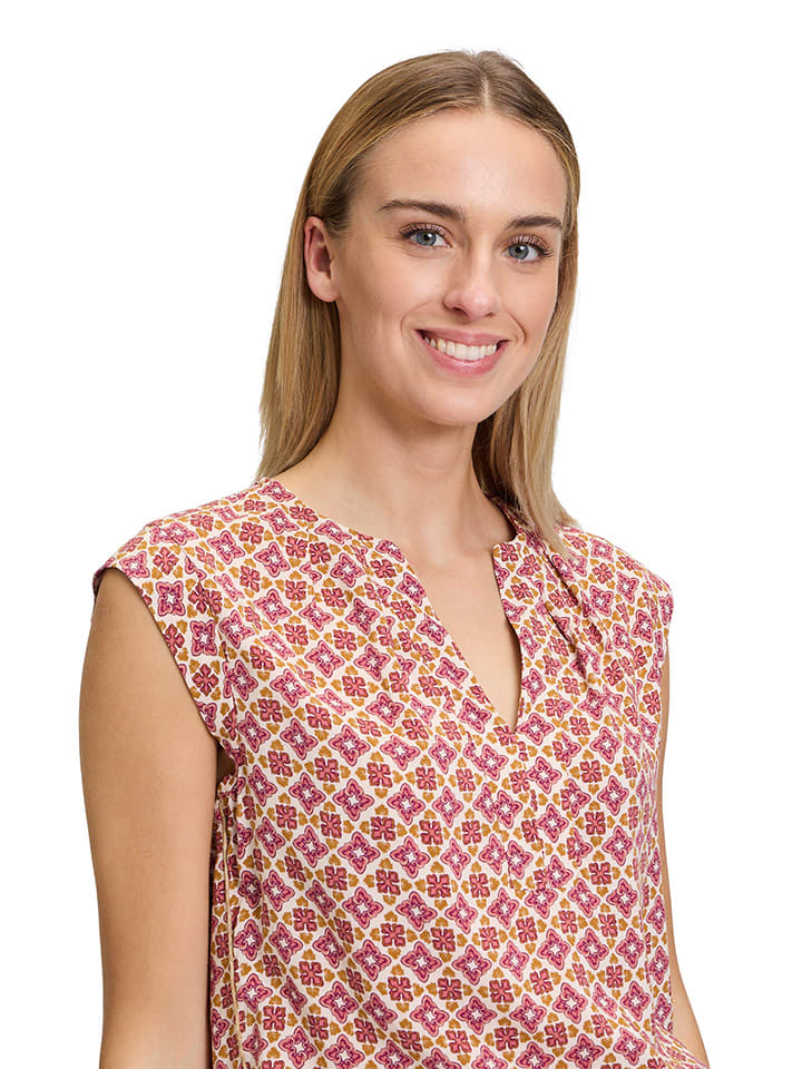 CARTOON Bluse in Weiß/ Pink günstig kaufen