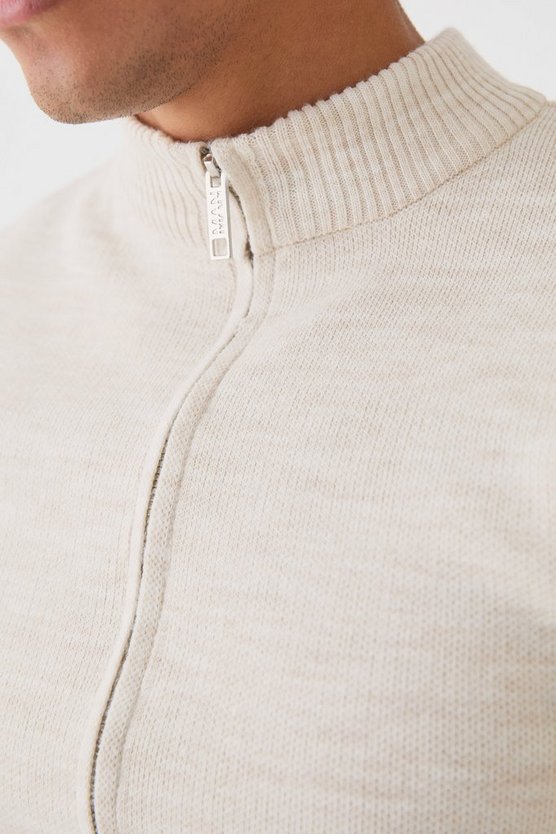 Muscle-Fit Jacke mit Reißverschluss