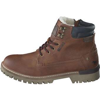 Mustang Schnür Boots in braun