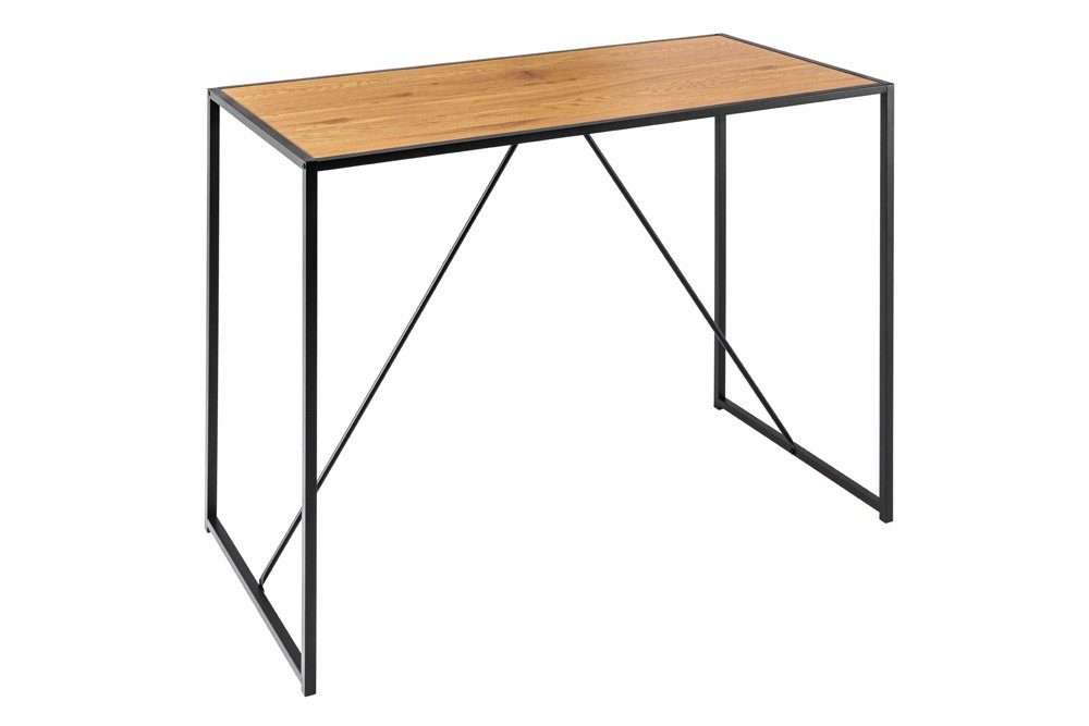riess-ambiente Bartisch SLIM LINE 120cm natur / schwarz (Einzelartikel, 1-St), Küche · Metall · eckig · Modern Design · Industrial