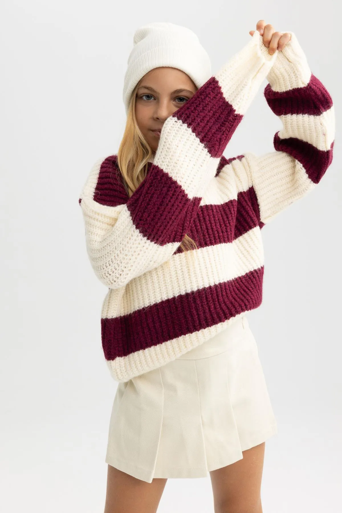 DeFacto  Pullover mit Rundhalsausschnitt für Mädchen - A6009a823wn