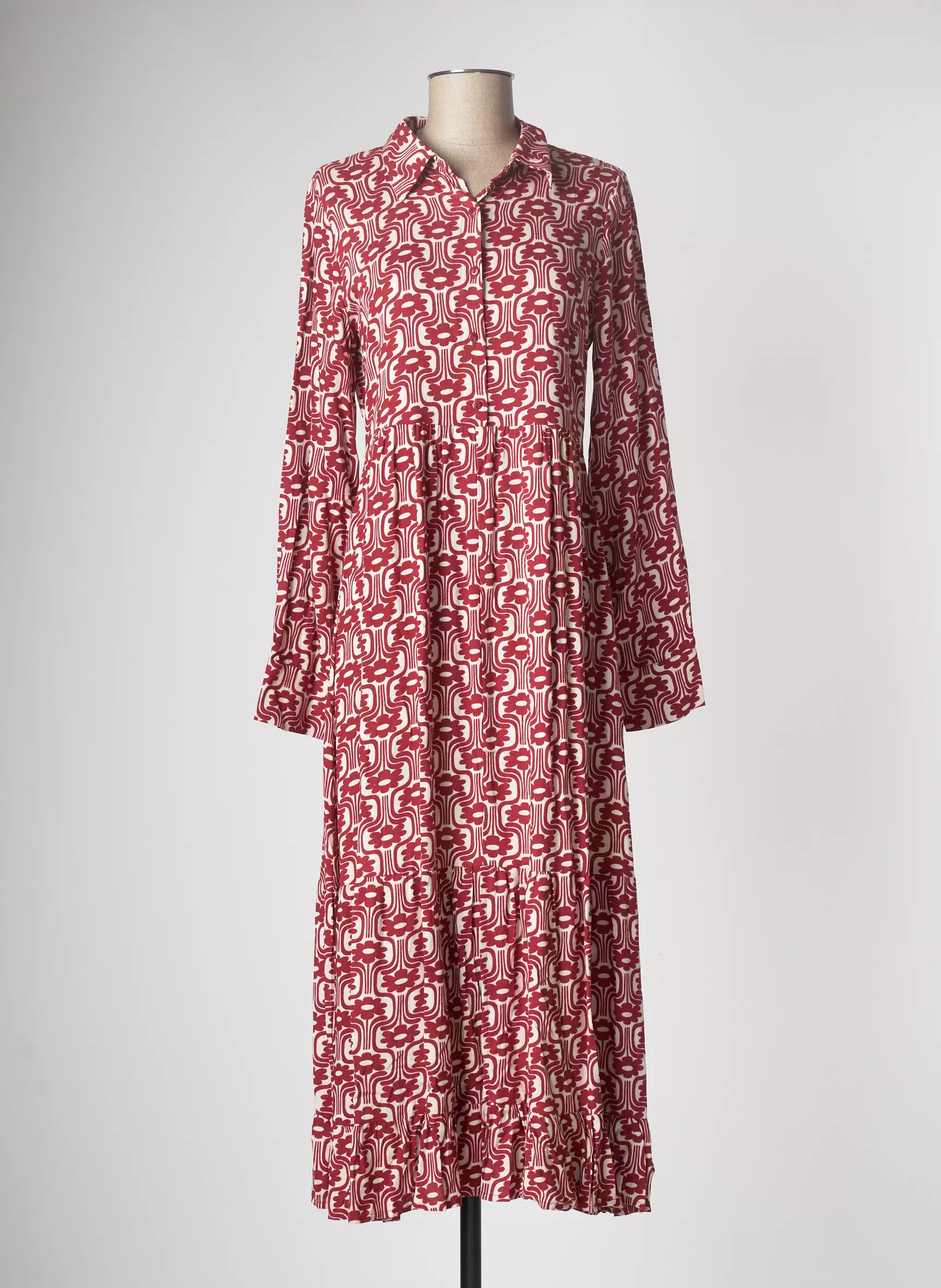 An Ge Robes Longues Femme couleur rouge