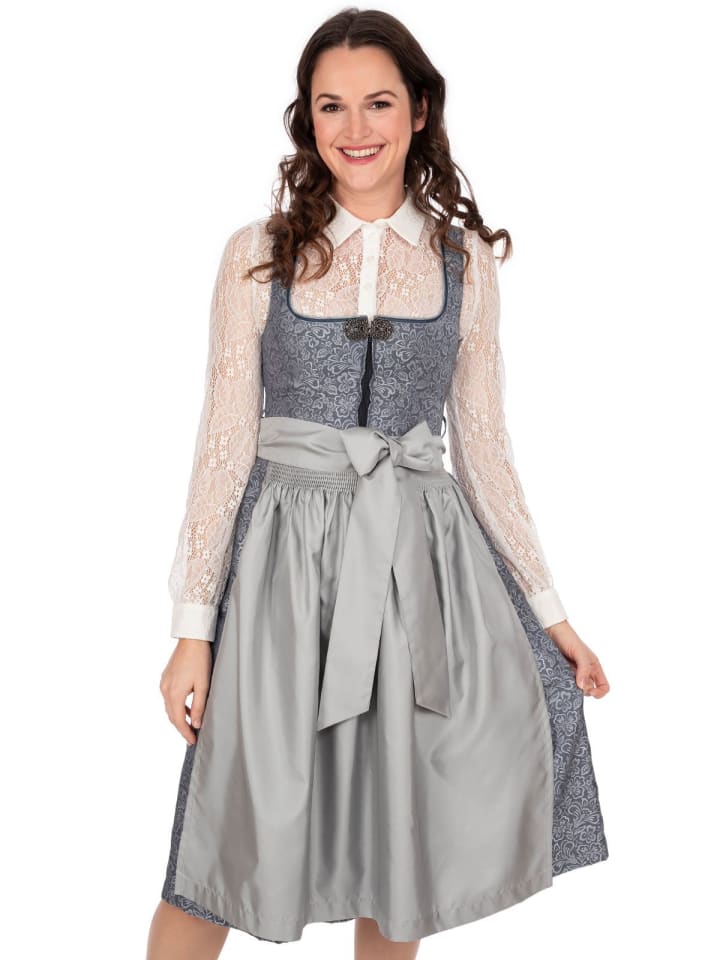 MarJo Midi Dirndl JESSICA in blau günstig kaufen