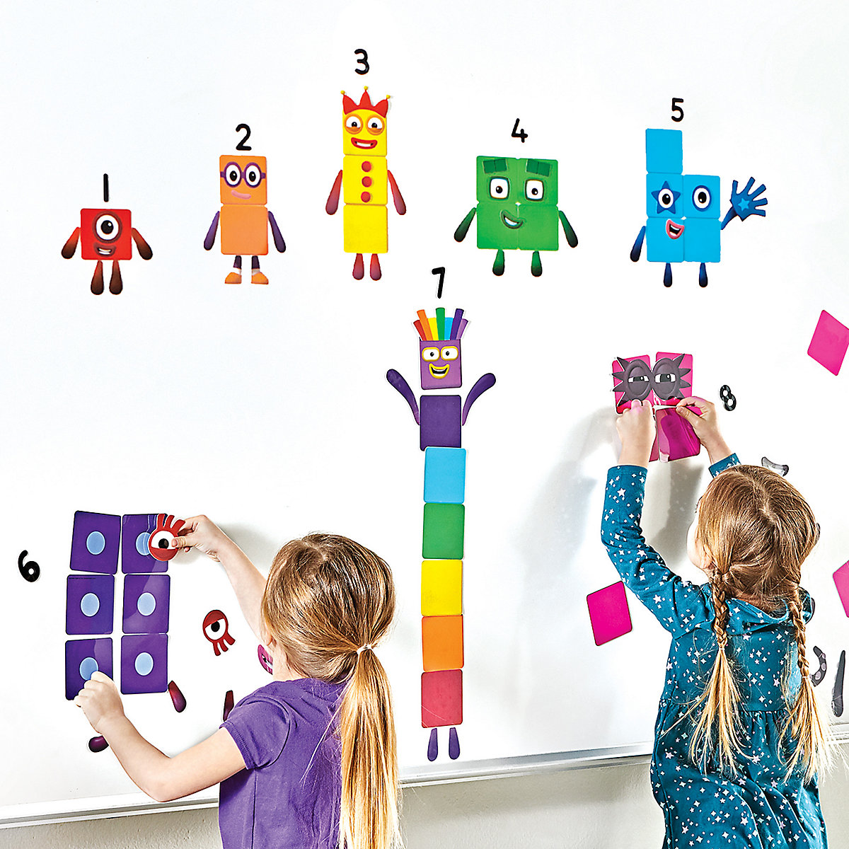 Numberblocks Wiederverwendbare Klammern
