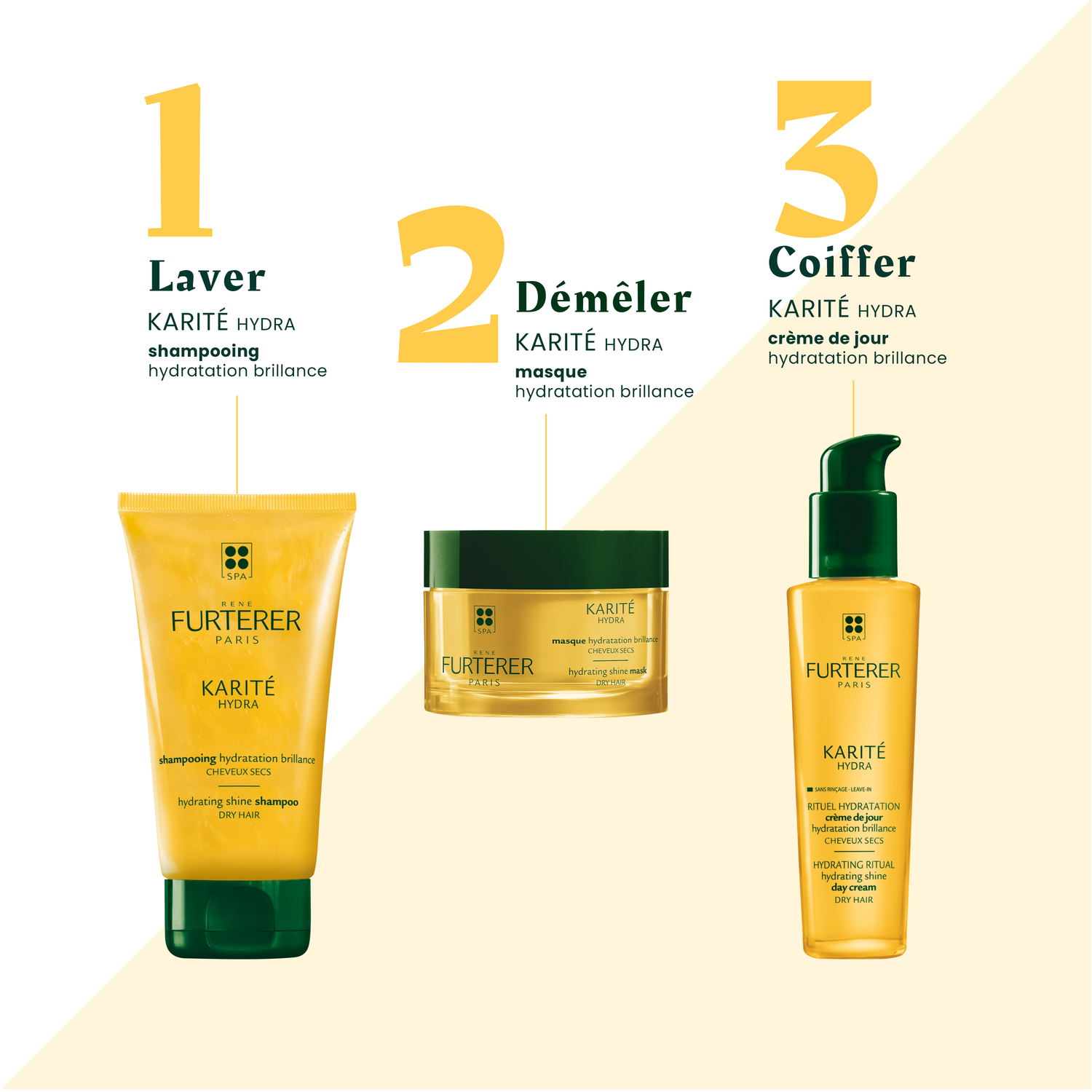 René Furterer Shampoing Nutrition Intense Karité Hydra - Cheveux très secs - 150 ml