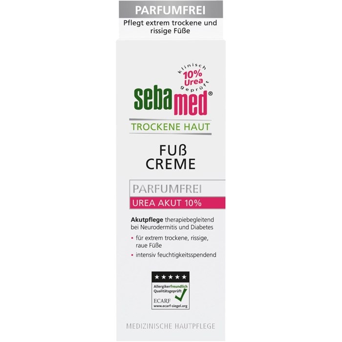 Trockene Haut Urea Fußcreme 10% Parfümfrei