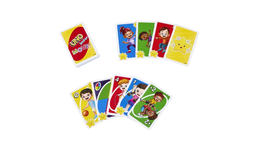 Mattel Games UNO Junior Move interaktives Kartenspiel, Kinderspiel