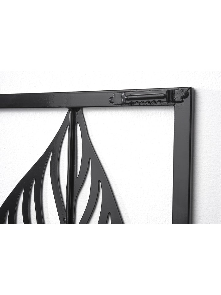 kobolo Metallbild FEATHER in Schwarz günstig kaufen onesize