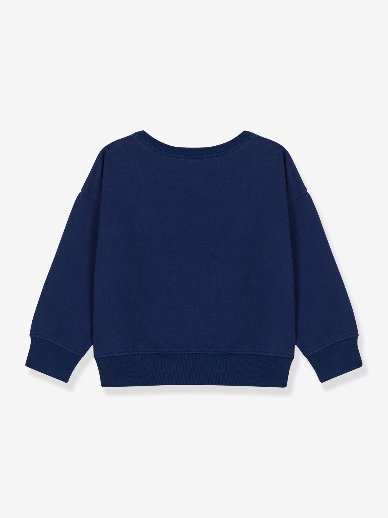 Petit Bateau Kinder Sweatshirt PETIT BATEAU, Bio-Baumwolle - blau