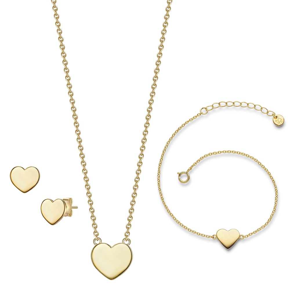Glanzstücke München Ensemble argent Argent sterling en Or jaune Bijoux