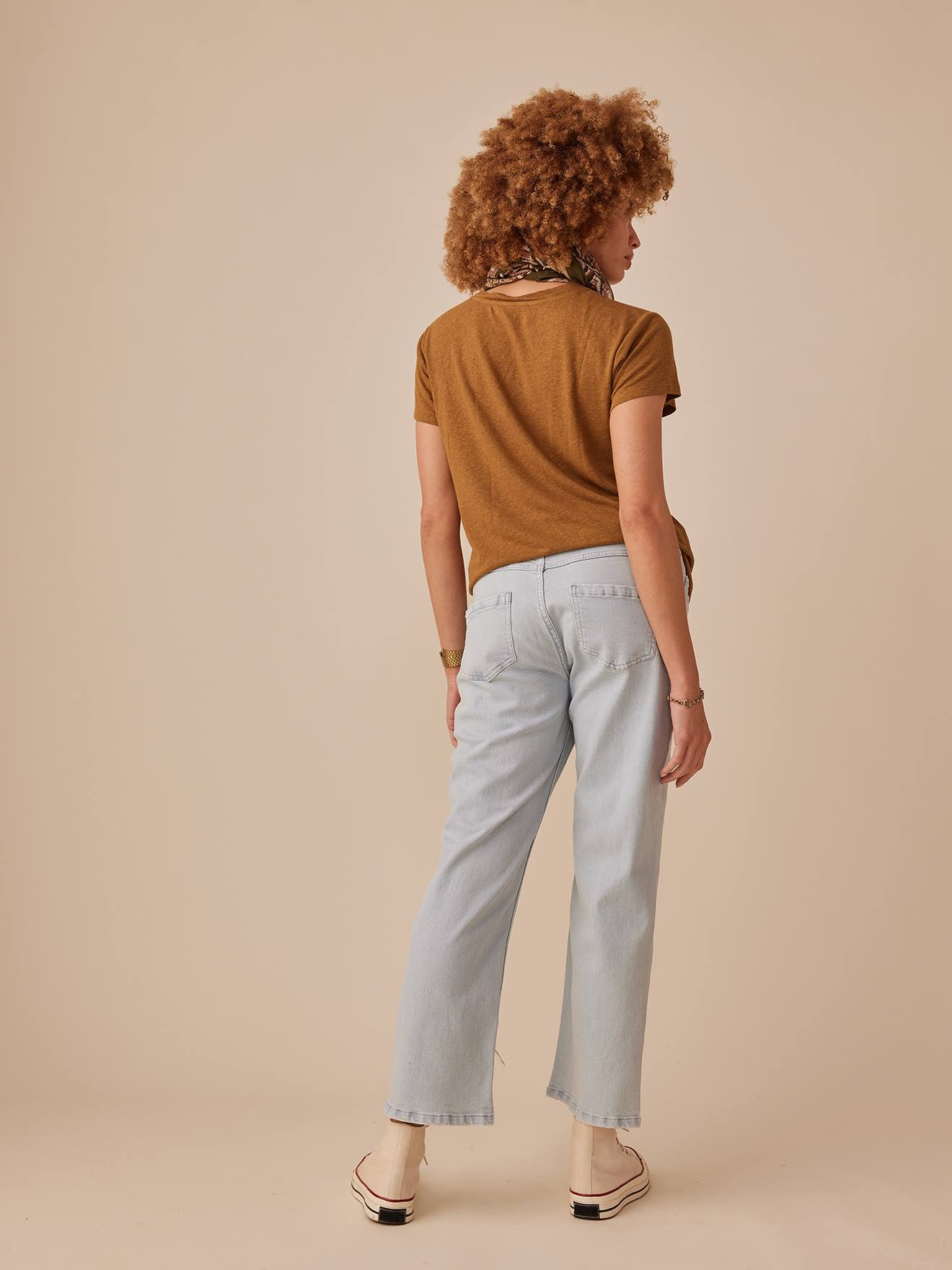 Envie de Fraise Gerade Umstandsjeans mit Seamless-Bund ENVIE DE FRAISE Oeko-Tex - gebleicht