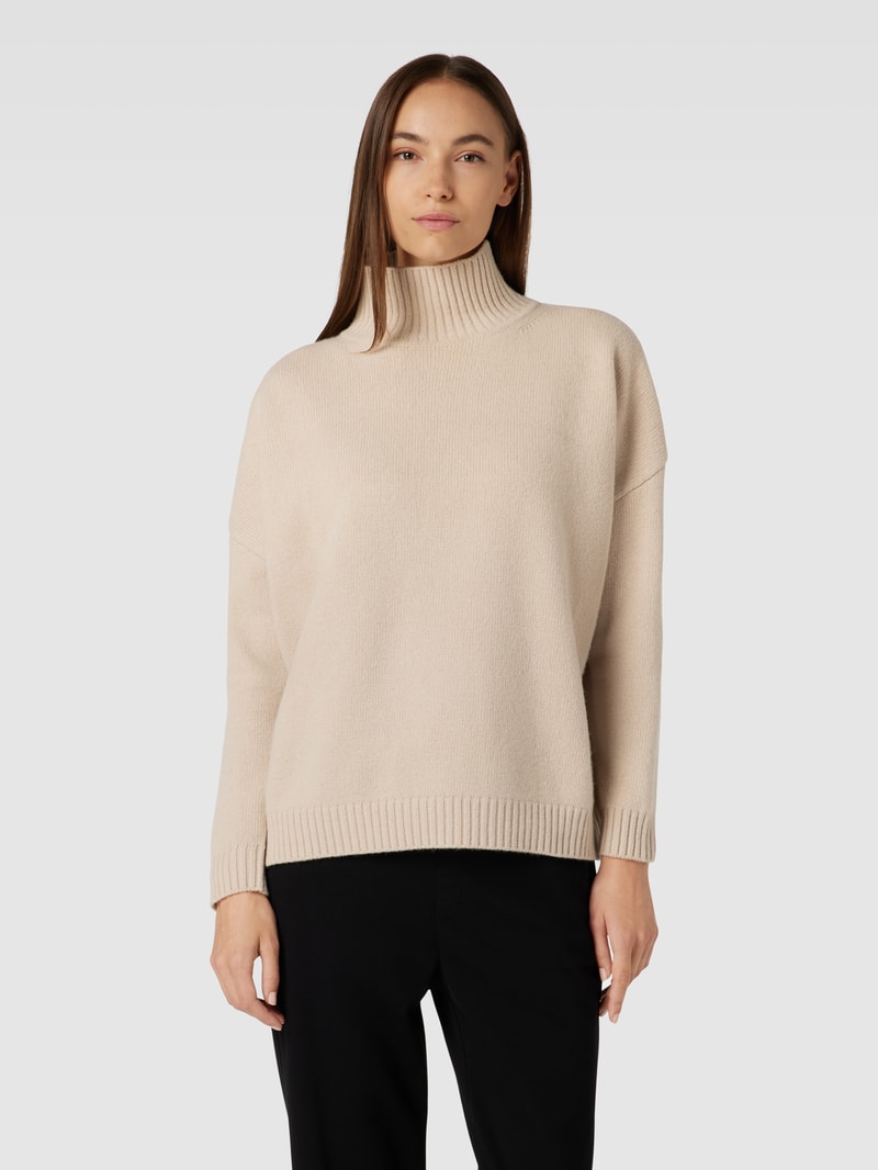 Strickpullover mit Stehkragen Modell 'BENITO' in sand