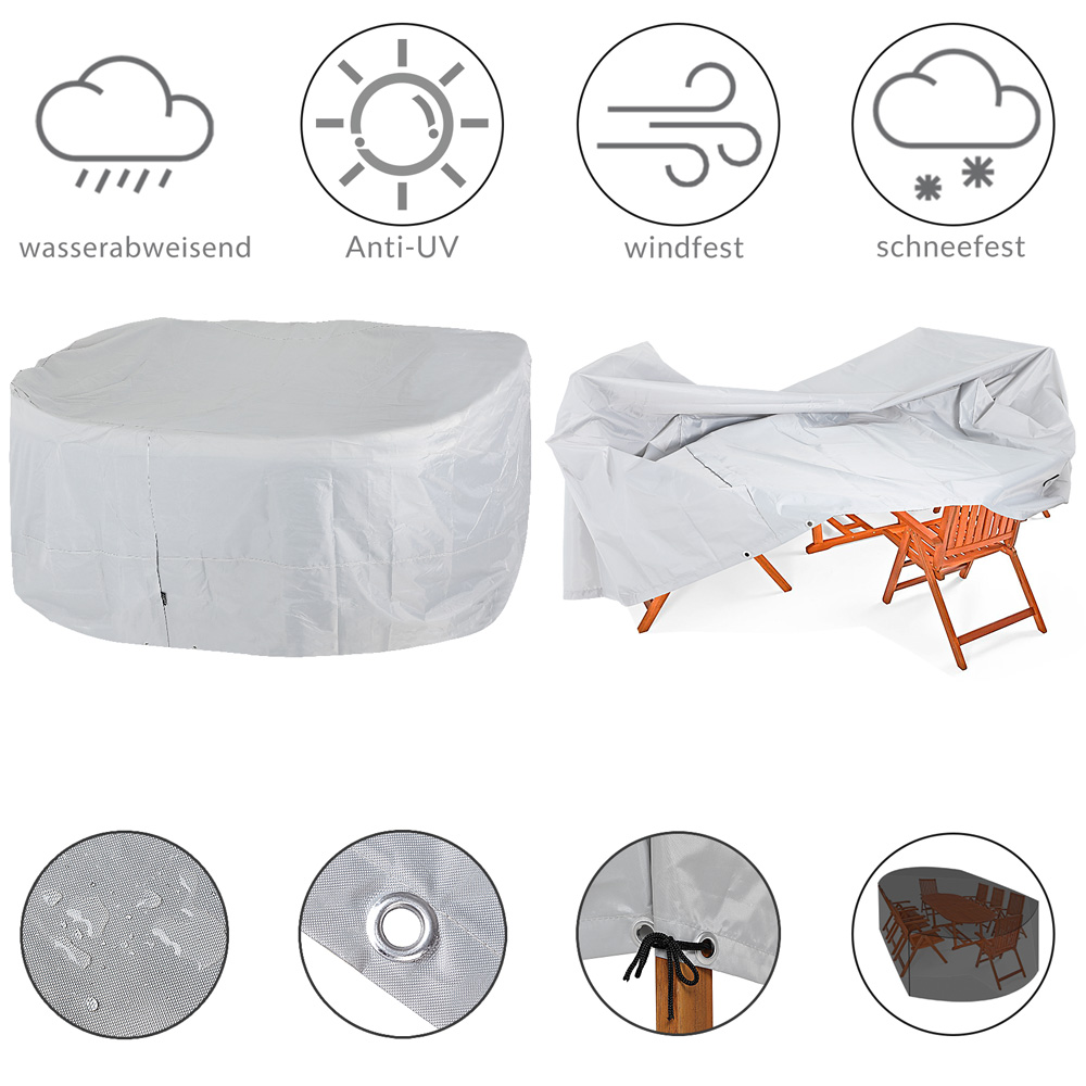 Casaria Kingsleeve Abdeckung Oxford –Vanamo 242x162x100 cm