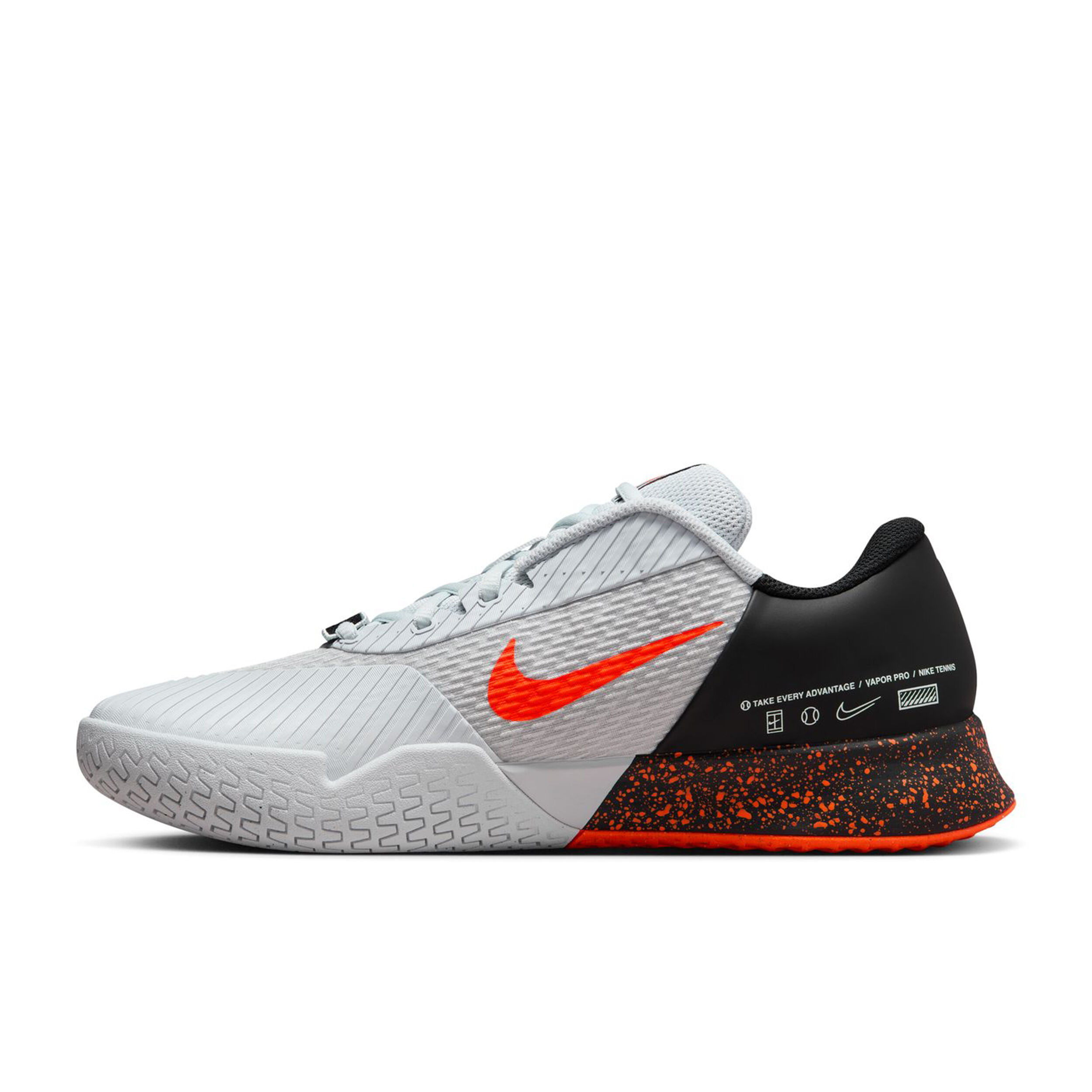 Air Zoom Vapor Pro 2 Premium Allcourtschuh Herren - Weiß, Schwarz