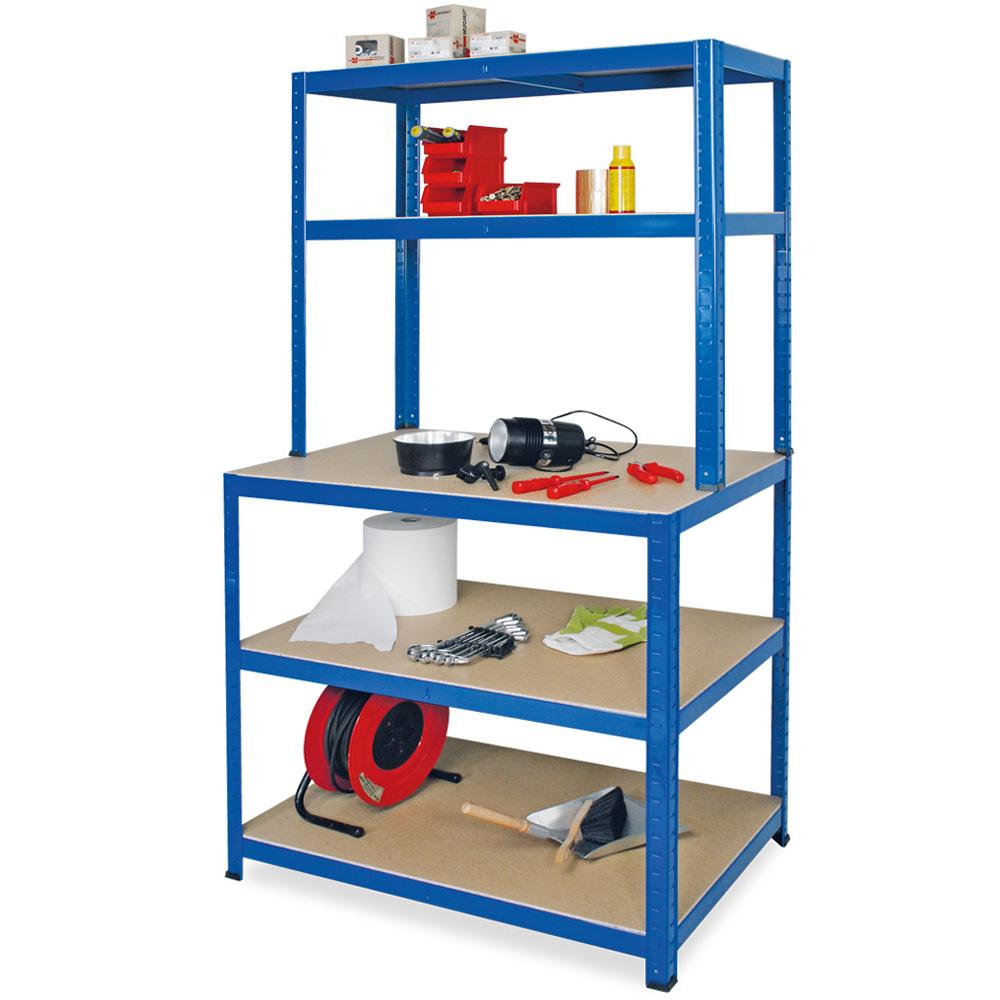 BRB Arbeits- und Packtisch enzianblau