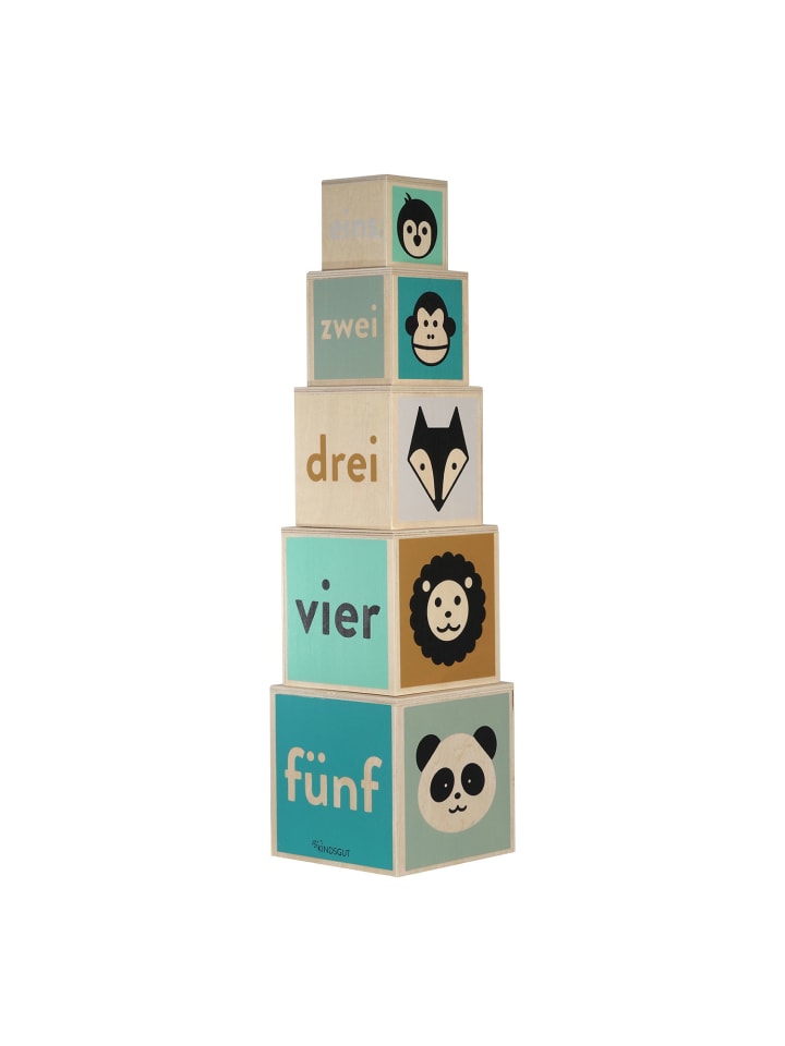 Kindsgut  Holz-Stapelturm in Tier-Design günstig kaufen onesize