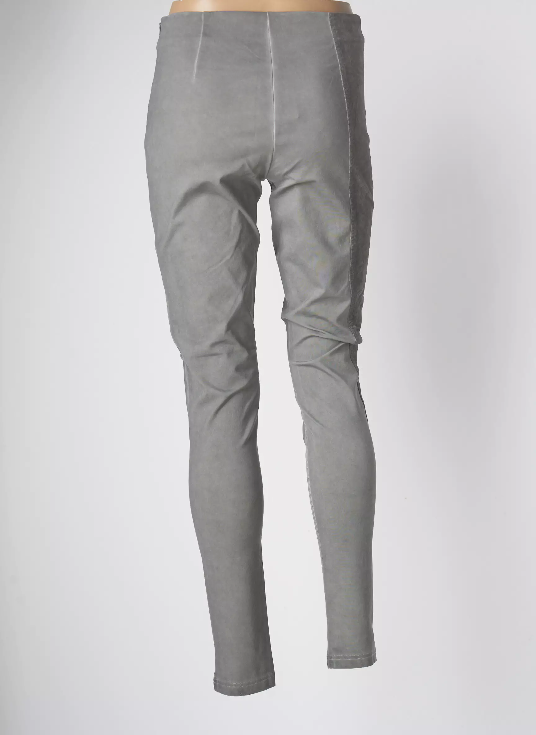 Nu Pantalons Slim Femme couleur gris