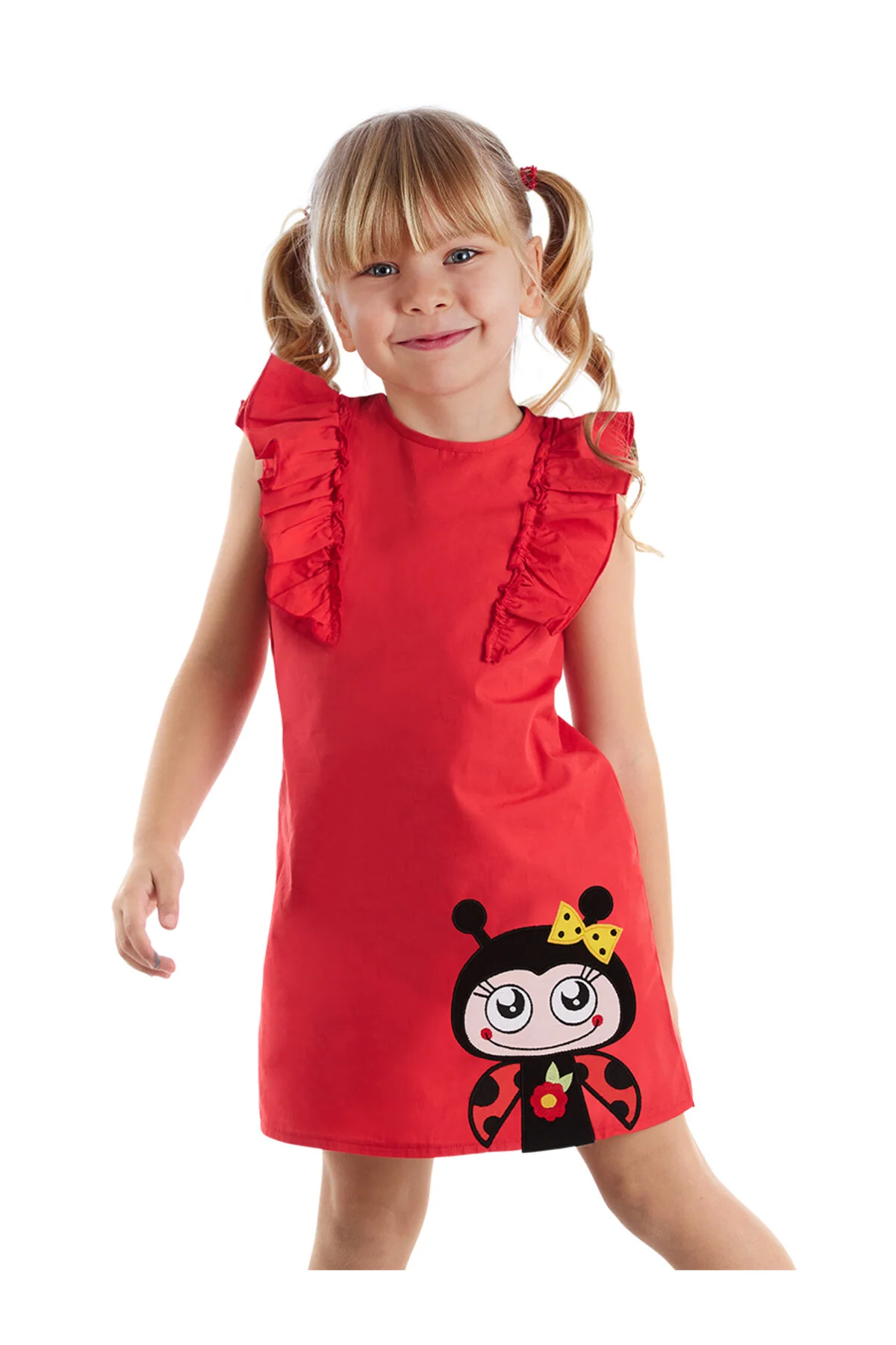 Denokids  Mädchenkleid mit Rüschenvolant