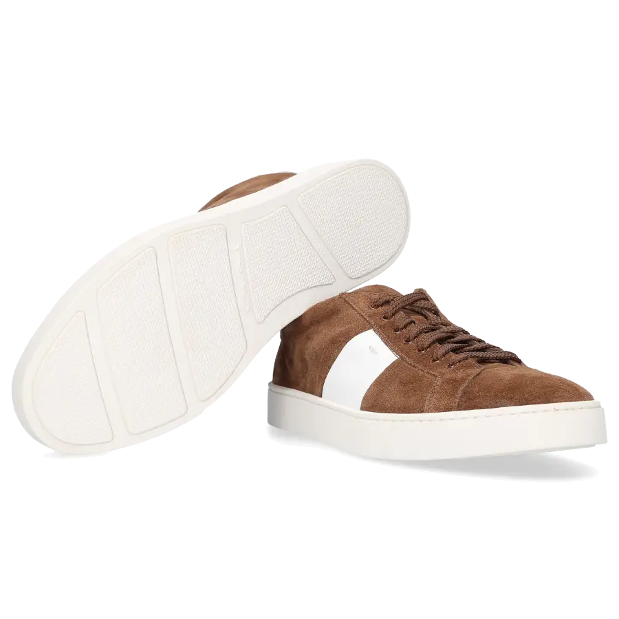 Santoni - Sneaker low 20733 Veloursleder - braun