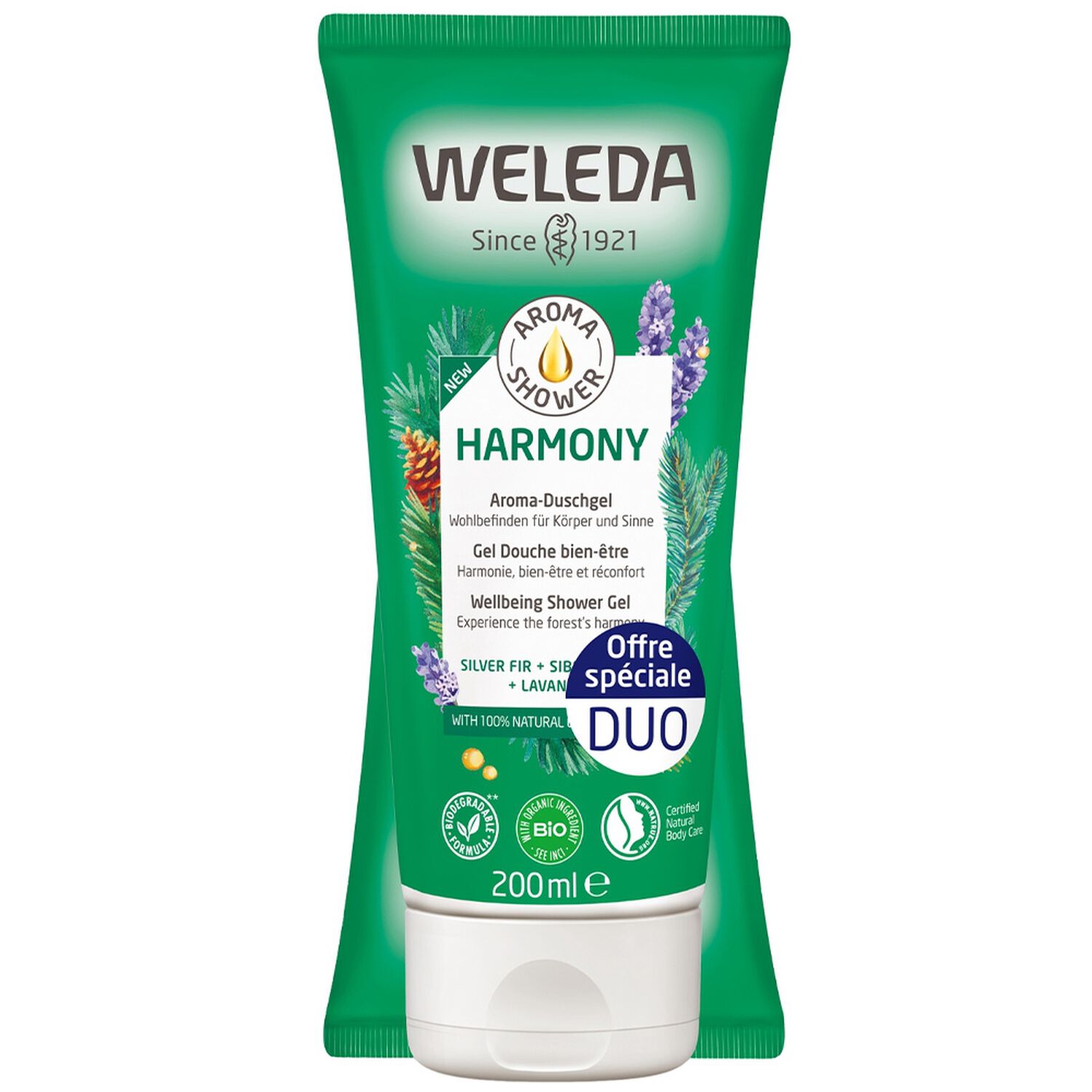 Weleda Harmony Duo Gel Douche Aroma Shower - 2 x 200 ml