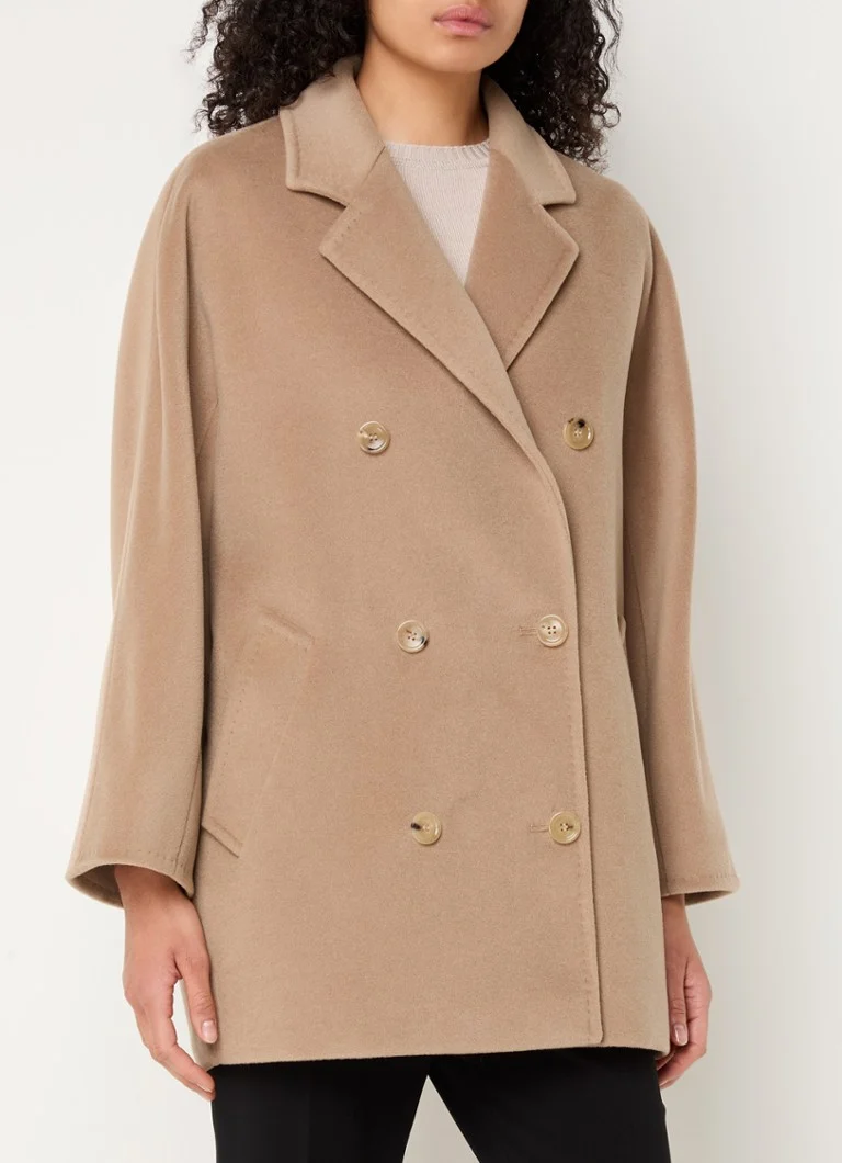 MaxMara Rebus -kaksirivinen kashmirsekoitteinen takki sivutaskuilla