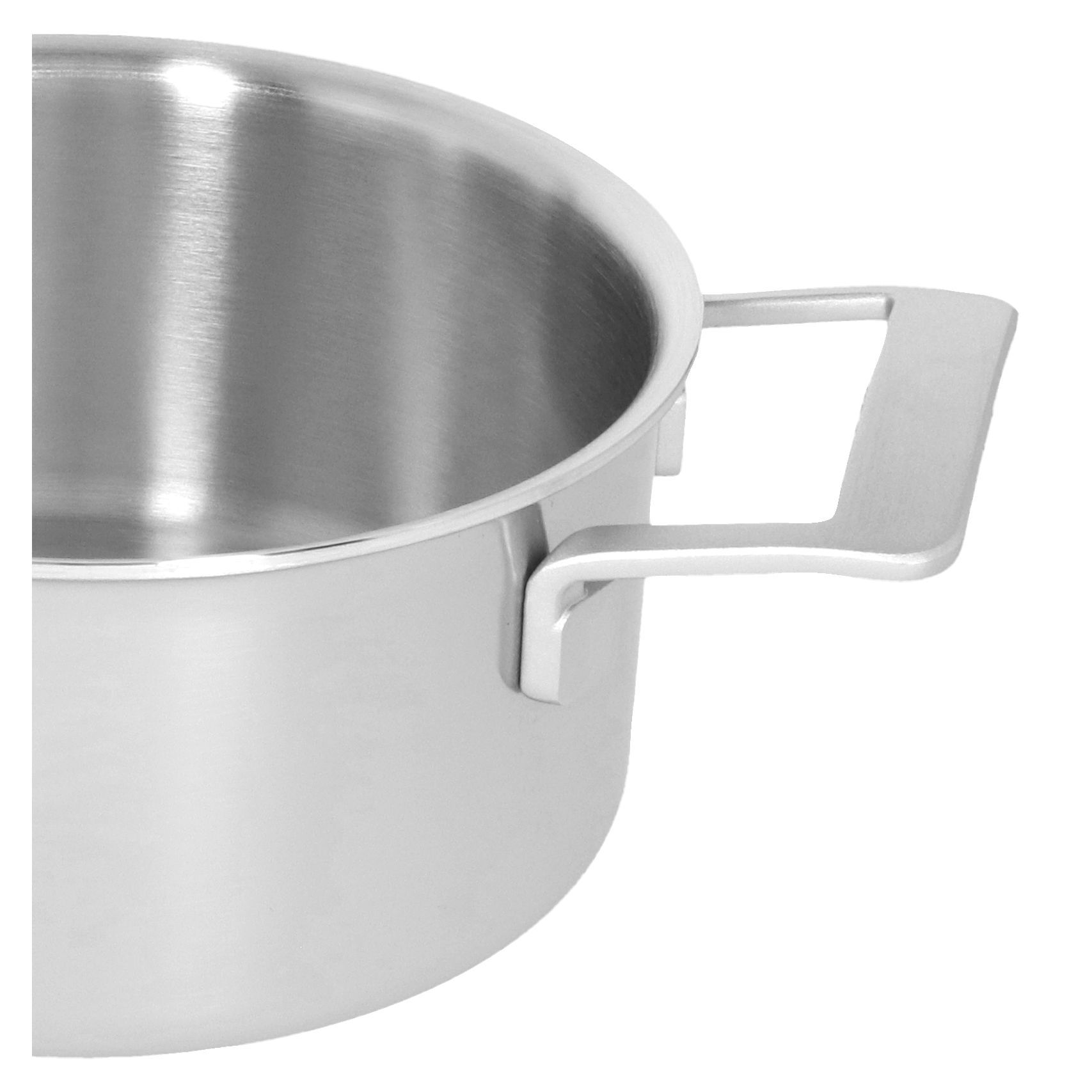 Bratentopf mit Deckel 20 cm, 18/10 Edelstahl