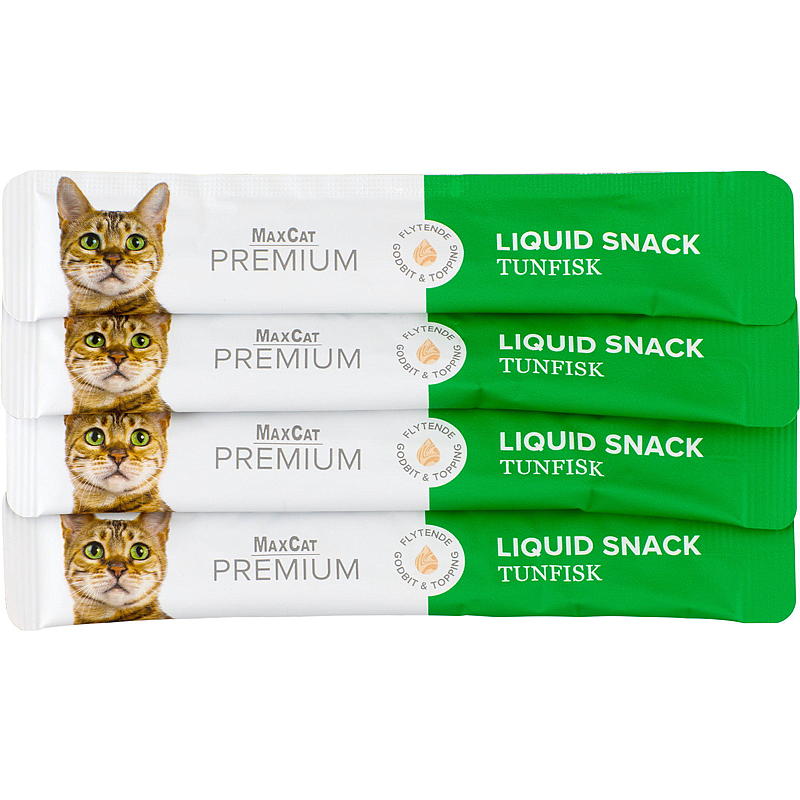 MaxCat Kattesnacks 4x14 g Tunfisk liquid MaxCat