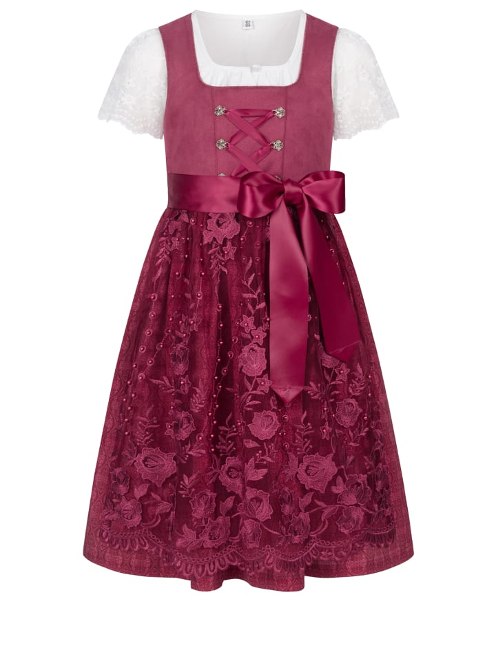 Nübler Kinderdirndl Gundi in Beere günstig kaufen