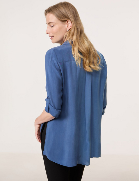 Longbluse aus Cupro
