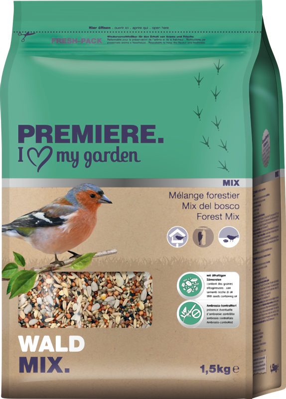 PREMIERE Wildvogelfutter PREMIERE Wald-Mix 1,5kg