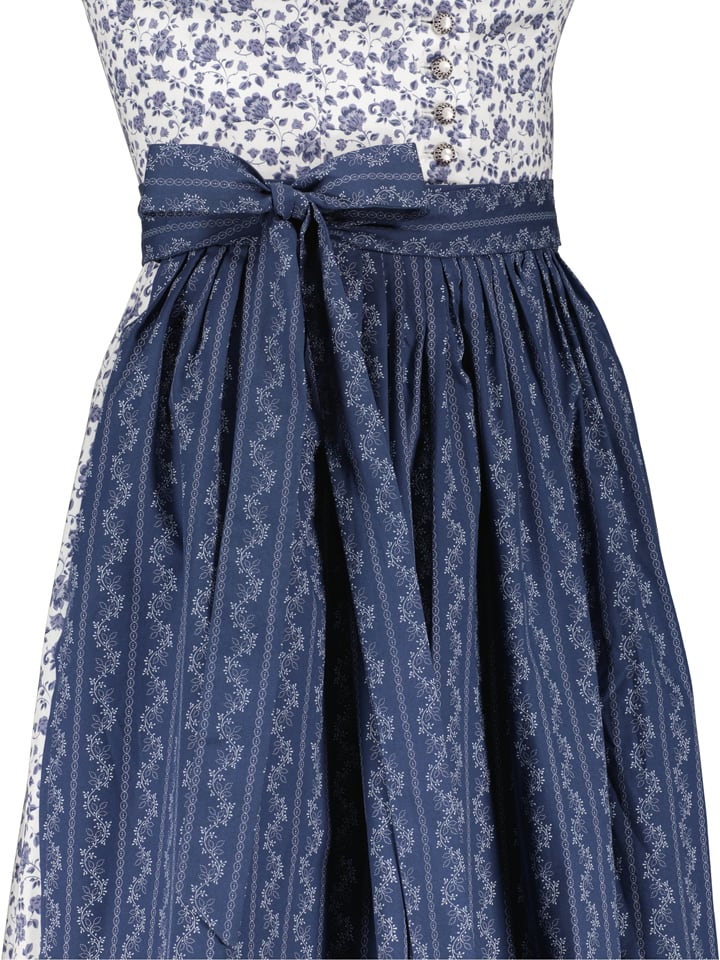Berwin & Wolff Dirndl in Weiß/ Dunkelblau günstig kaufen