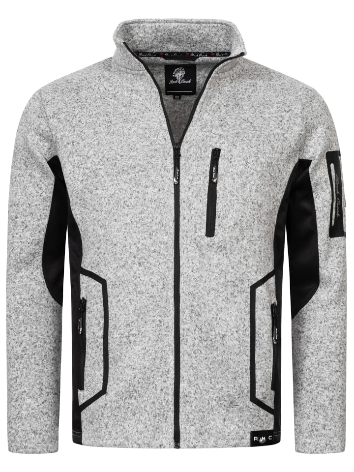 Rock Creek Fleecejacke in Grau günstig kaufen
